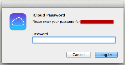 Mac keeps asking for icloud password on startup yosemite